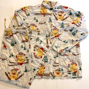 GUC Nick & Nora Duck Ski Christmas Pajama Set